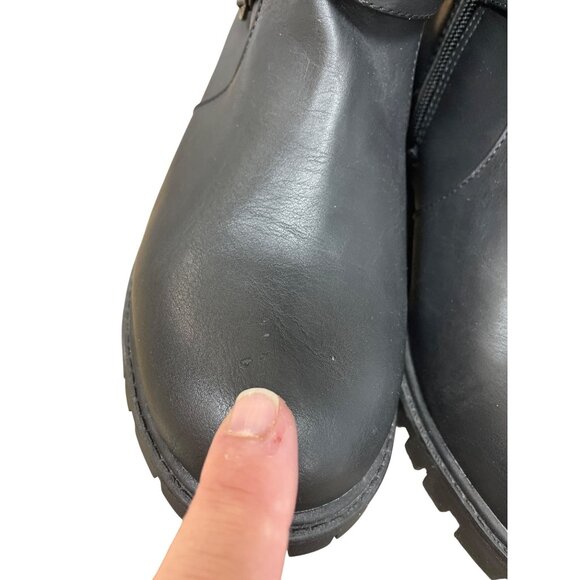 Torrid Womans Black Non Leather Below Knee Riding Boots SKU 9584 - Picture 11 of 12